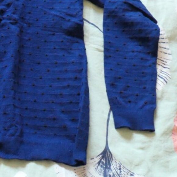 Blue sweater with black polka dots, Mango MNG, size XS - Picture 8 of 8